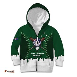 Australia 2026 Baseball Custom Kid Hoodie Go Aussie Drip Style LT14