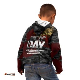 Australia ANZAC Day Kid Hoodie We Will Remember Them Poppy Camouflage LT14