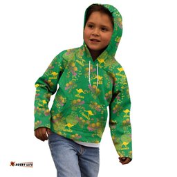 Australia Billy Buttons Kid Hoodie Aussie Pycnosorus Kangaroo Seamless Style LT14