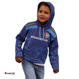 Afghan Atalans Cricket Custom Kid Hoodie Afghanistan Map with Sporty Style LT9