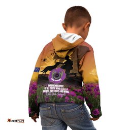 Animal War Heroes Australia ANZAC Day Kid Hoodie We Will Always Remember Them LT14