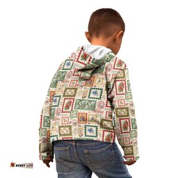 Aussie Birds Christmas La La Land Kid Hoodie Beige Vintage Stamp Edition LT9