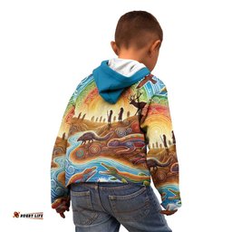 Aboriginal Dreamtime Animals Stories Kid Hoodie LT9