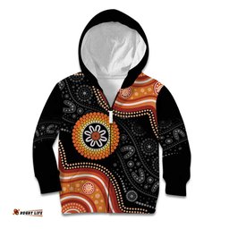 Australia Aboriginal Art Kid Hoodie Indigenous Proud LT14