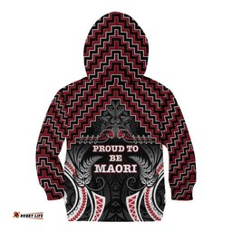 Aotearoa Kid Hoodie Proud To Be Maori LT05