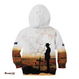 Australia And New Zealand ANZAC Day Kid Hoodie Battle Of Beersheba LT05