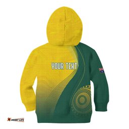 Australia Bowls Personalised Kid Hoodie Basic Marble Glaze - National Color LT7