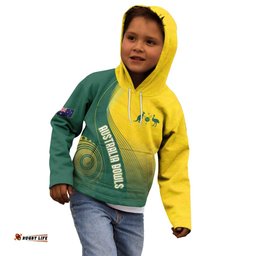 Australia Bowls Personalised Kid Hoodie Basic Marble Glaze - National Color LT7