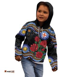 Australia New South Wales Waratahs Kid Hoodie Aboriginal Dot Art LT9