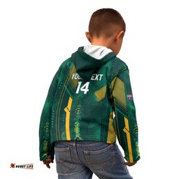 Australia Socceroos 2026 Custom Kid Hoodie Go Aussie Kangaroo National Color LT14