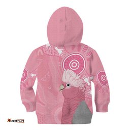 Australia Breast Cancer Awareness Kid Hoodie Galah Faith Hope Love Pink Month LT14