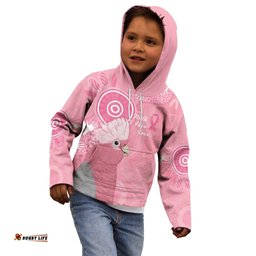 Australia Breast Cancer Awareness Kid Hoodie Galah Faith Hope Love Pink Month LT14