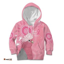 Australia Breast Cancer Awareness Kid Hoodie Galah Faith Hope Love Pink Month LT14
