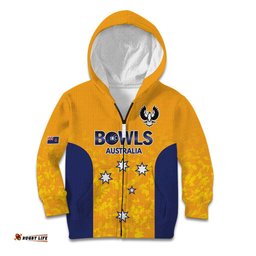 Australian South Australia Lawn Bowls Custom Kid Hoodie Aussie Minimalist Style LT9