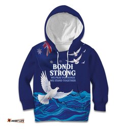 Bondi Beach Pray For Australia Personalised Kid Hoodie LT9