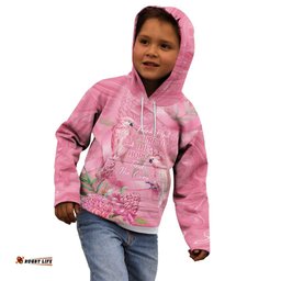 Australia Breast Cancer Awareness Kid Hoodie Think Pink Cockatoos Ribbon LT14