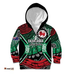 Australia Tasmania State Kid Hoodie Ubertas et Fidelitas LT9