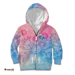 Australia NAIDOC Week 2026 50 Years Deadly Kid Hoodie Celestial Glows LT7