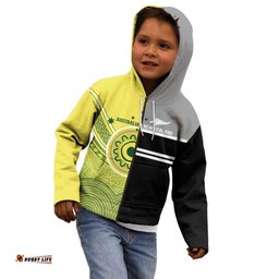 Custom Cricket AUNZ Spirit Kid Hoodie Aussie New Zealand Retro Edition LT9
