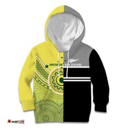 Custom Cricket AUNZ Spirit Kid Hoodie Aussie New Zealand Retro Edition LT9