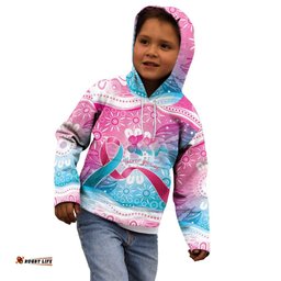 Australia Hereditary Cancer Awareness Kid Hoodie Never Give Up LT05