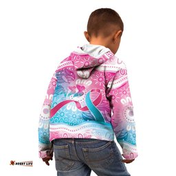 Australia Hereditary Cancer Awareness Kid Hoodie Never Give Up LT05