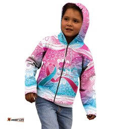 Australia Hereditary Cancer Awareness Kid Hoodie Never Give Up LT05