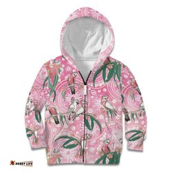 Australia Galah Aboriginal Kid Hoodie Breast Cancer Awareness LT7