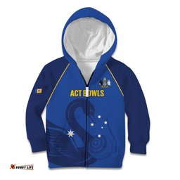 Custom ACT Bowls Australia Kid Hoodie Go Australian Capital Territory Swan LT14