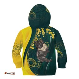 Australia Day Kid Hoodie Koala Aboriginal Art LT7