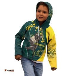 Australia Day Kid Hoodie Koala Aboriginal Art LT7