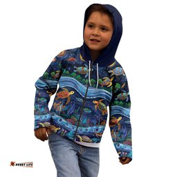 Australian Landscapes Kid Hoodie Aboriginal Dreamtime Story LT9