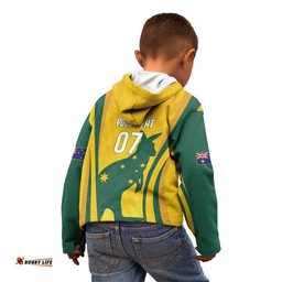 Australia Socceroos Custom Kid Hoodie 2026 Forever Golden LT7