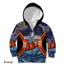 Australia Victoria State Kid Hoodie Peace and Prosperity LT9