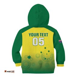 Custom Australia Cricket Kid Hoodie Go Champions Aussies LT05