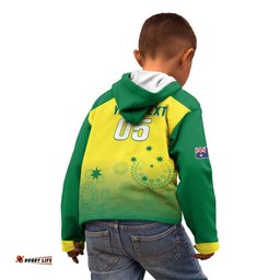 Custom Australia Cricket Kid Hoodie Go Champions Aussies LT05
