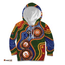 Australia NAIDOC Week 2026 Kid Hoodie 50 Years of Deadly Dhari Snake Aboriginal Art LT14