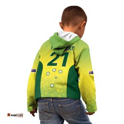 Australian Kangaroo Lawn Bowls Custom Kid Hoodie Aussie Minimalist Style LT9