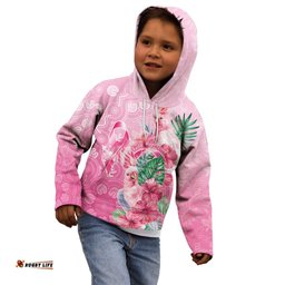 Australia Cockatoos Breast Cancer Kid Hoodie Faith Hope Love LT05