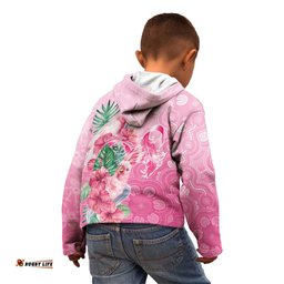 Australia Cockatoos Breast Cancer Kid Hoodie Faith Hope Love LT05