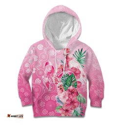 Australia Cockatoos Breast Cancer Kid Hoodie Faith Hope Love LT05