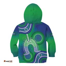 Australia Torres Strait Islanders Kid Hoodie Dhari Aboriginal Pattern LT14