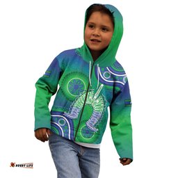 Australia Torres Strait Islanders Kid Hoodie Dhari Aboriginal Pattern LT14