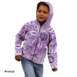 Australia Epilepsy Awareness Indigenous Kid Hoodie Butterfly Aboriginal Art LT7