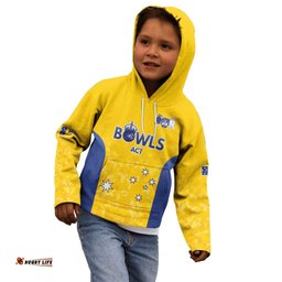 Australian ACT Lawn Bowls Custom Kid Hoodie Aussie Minimalist Style LT9