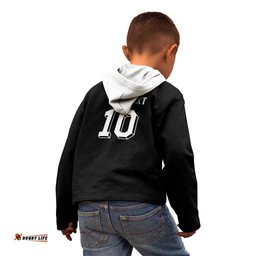 Custom Aotearoa Rugby Kid Hoodie Fern Blacks-Traditional Maori Motifs Design LT03