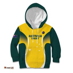 Custom Australia Cricket Kid Hoodie Go Champions Aussie LT14