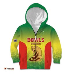Australian Tasmania Lawn Bowls Custom Kid Hoodie Aussie Minimalist Style LT9