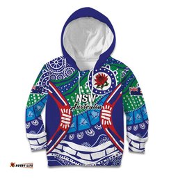 Australia New South Wales Kid Hoodie NSW Orta Recens Quam Pura Nites LT9