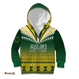 Cook Islands Rugby Custom Kid Hoodie Kuki Avaiki LT7